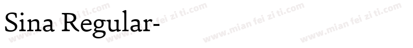Sina Regular字体转换